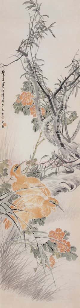 不详 沙馥 鹭立寒汀 书画作品