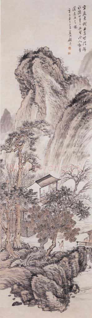 1881年 顾沄 山水 书画作品