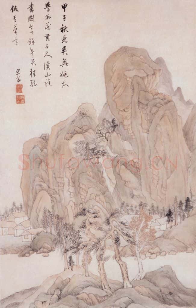 不详 顾沄 山水 书画作品