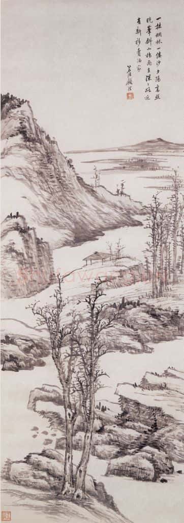 不详 顾沄 山水 书画作品