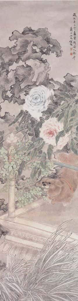 1881年 任预 花鸟四条屏 书画作品