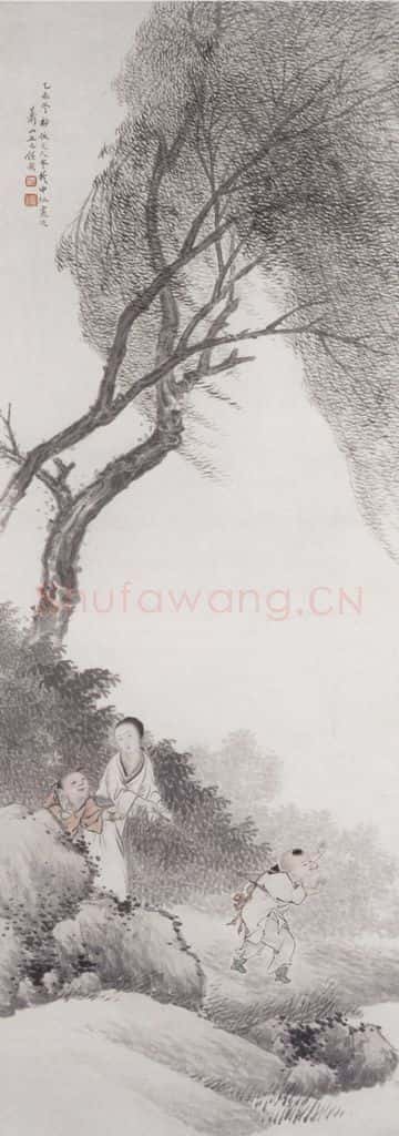 1895年 任预 人物 书画作品
