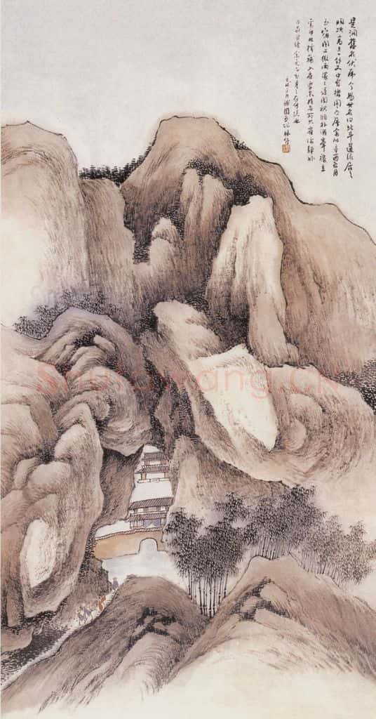 1922年 林纾 北斗洞 书画作品
