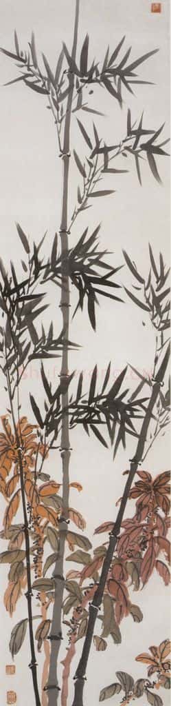 1918年 陈师曾 花卉屏 书画作品