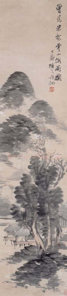 不详 胡公寿 云山烟雨 书画作品