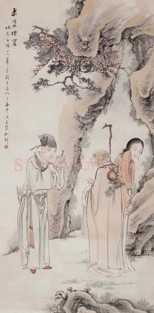 不详 钱慧安 求浆仙窟 书画作品