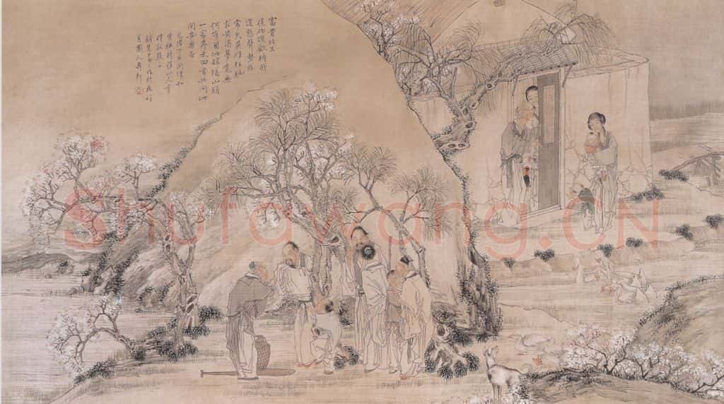1887年 钱慧安 归隐闲话图 书画作品