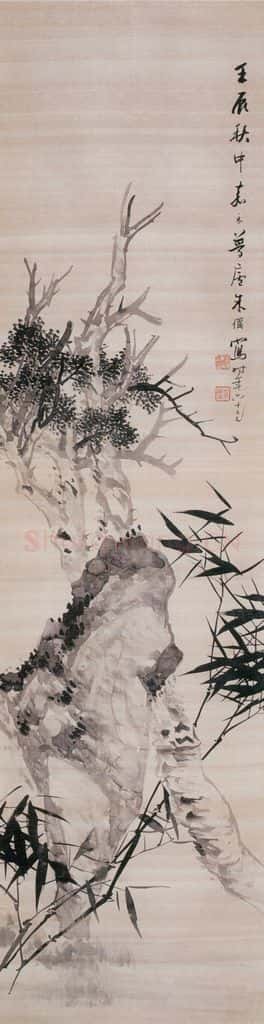 1892年 朱偁 花卉屏 书画作品