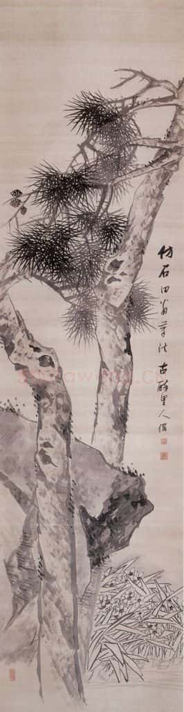 1892年 朱偁 花卉屏 书画作品