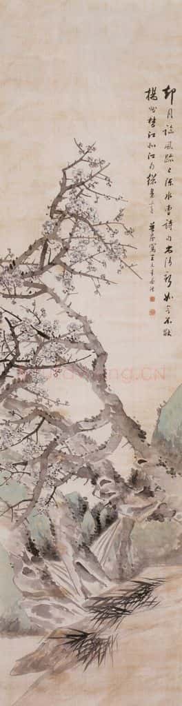 1894年 朱偁 花卉屏 书画作品