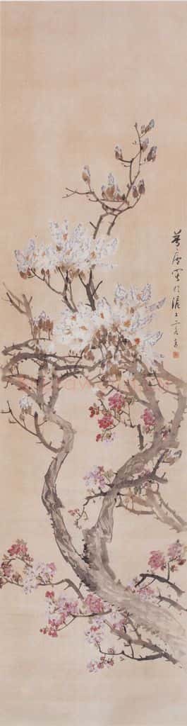 1894年 朱偁 花卉屏 书画作品
