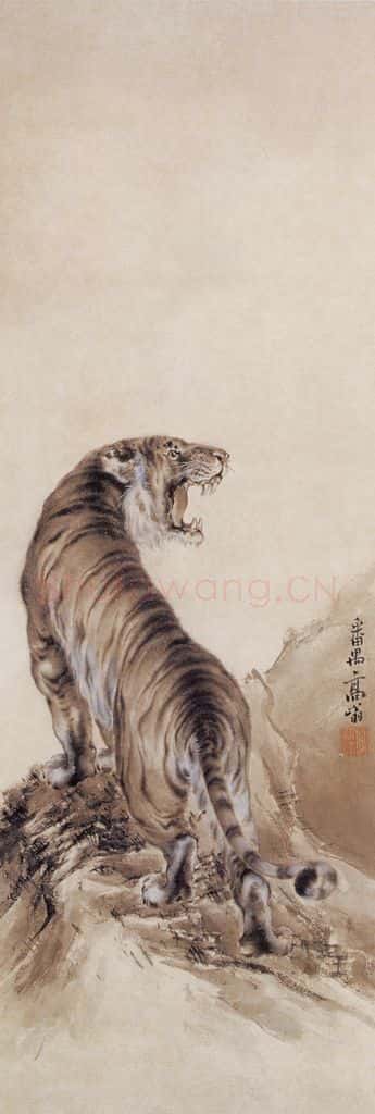 高奇峰《走兽图》书画作品
