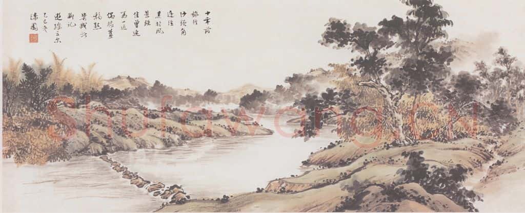 1965 何漆园《沙头角》书画作品