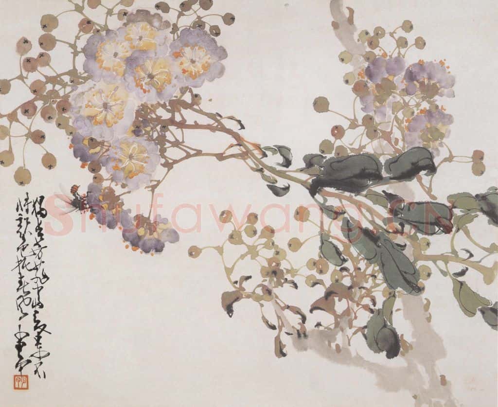 1946 赵少昂《花卉册》书画作品