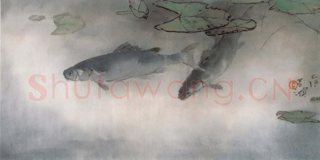 1999 杨善深《双青图》书画作品