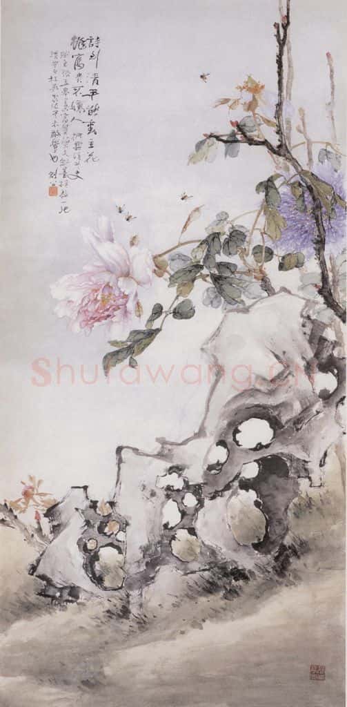 高剑父《富贵图》书画作品
