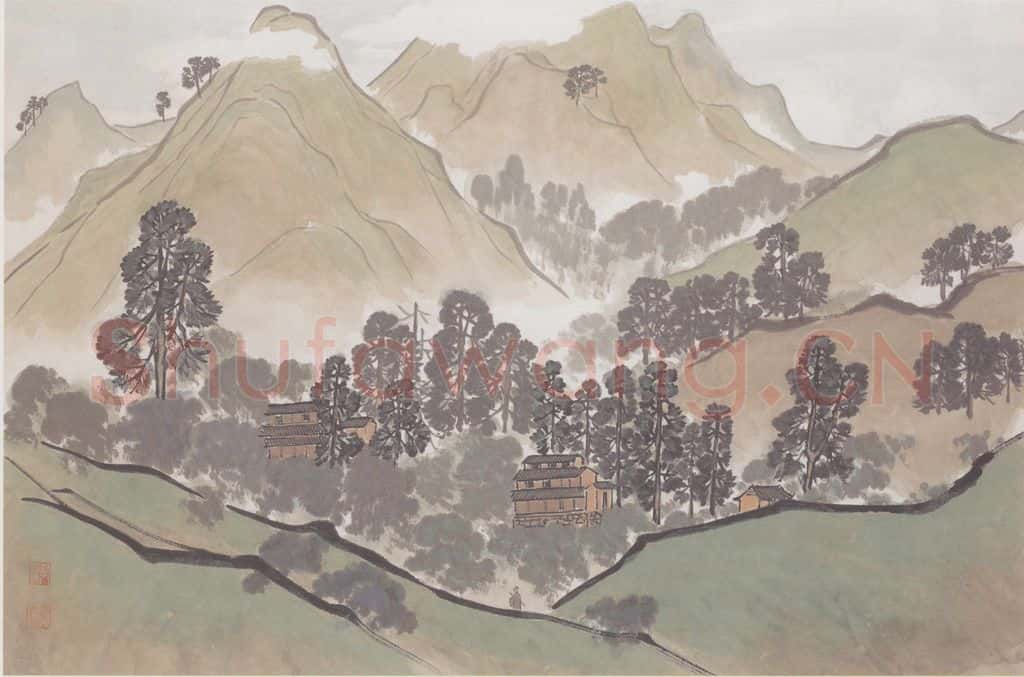 陈树人《山水》书画作品