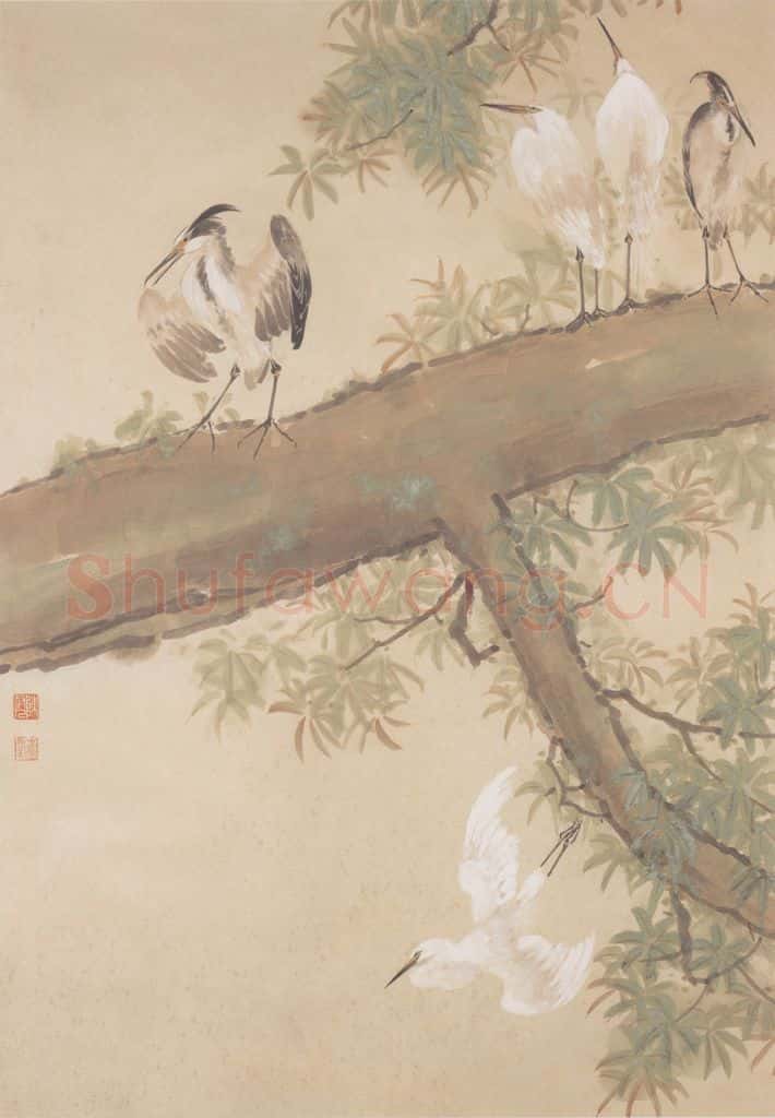 陈树人《春雨过后》书画作品