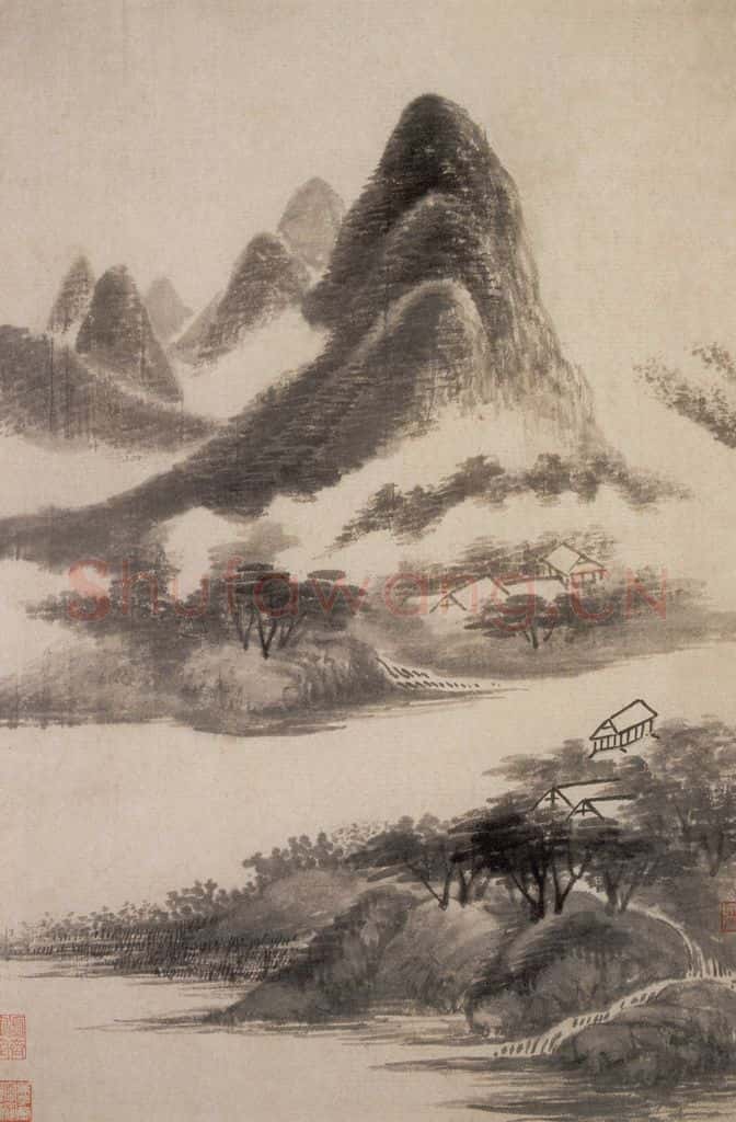 清 吴历 仿古山水册 书画作品