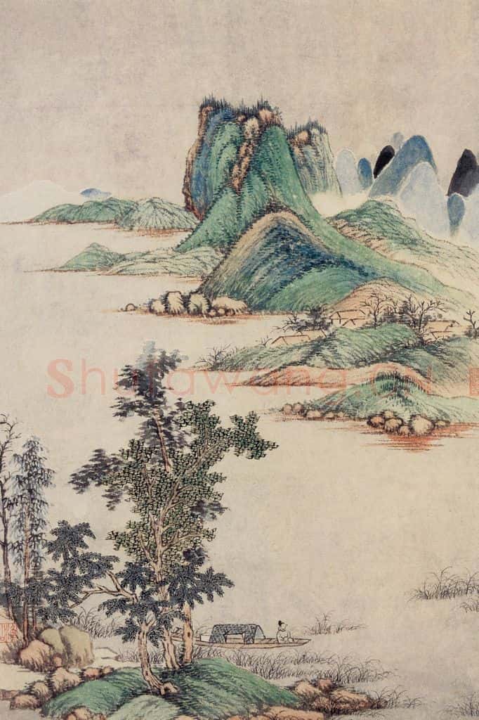 清 吴历 仿古山水册 书画作品