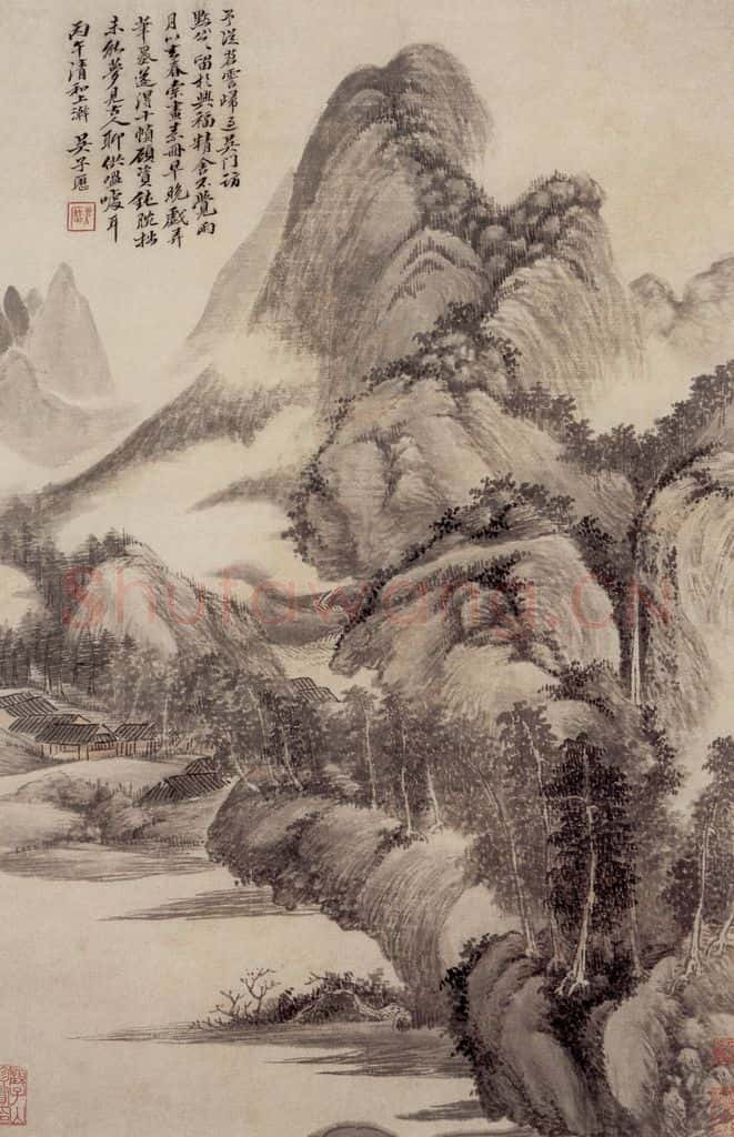 清 吴历 仿古山水册 书画作品