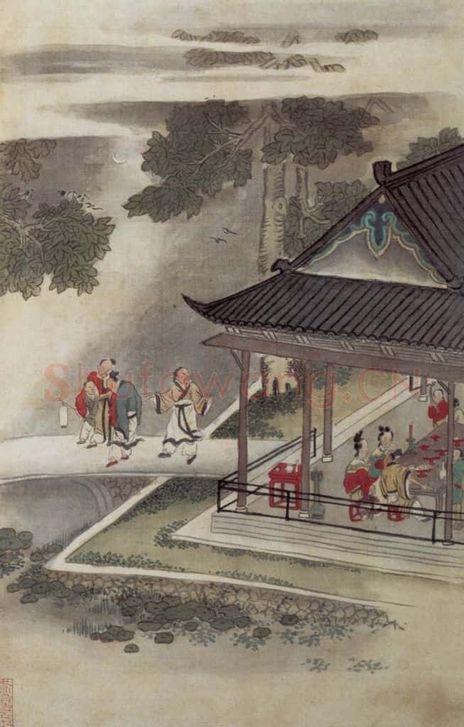 清 吴历 人物故事图册 书画作品