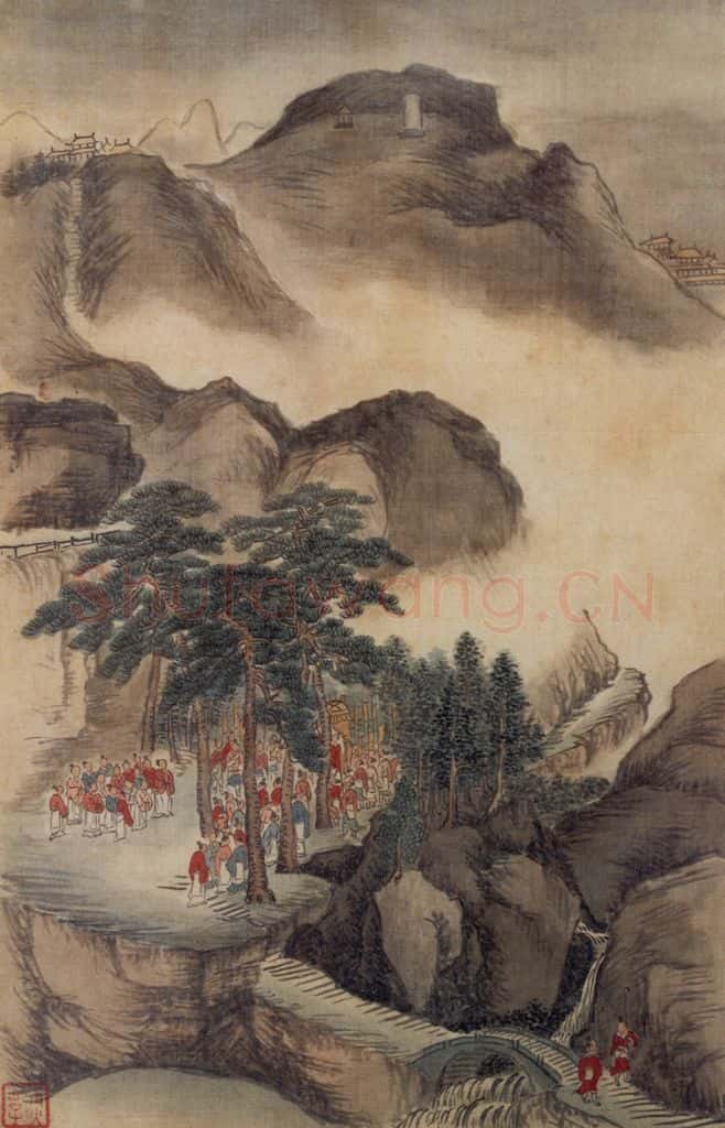 清 吴历 人物故事图册 书画作品