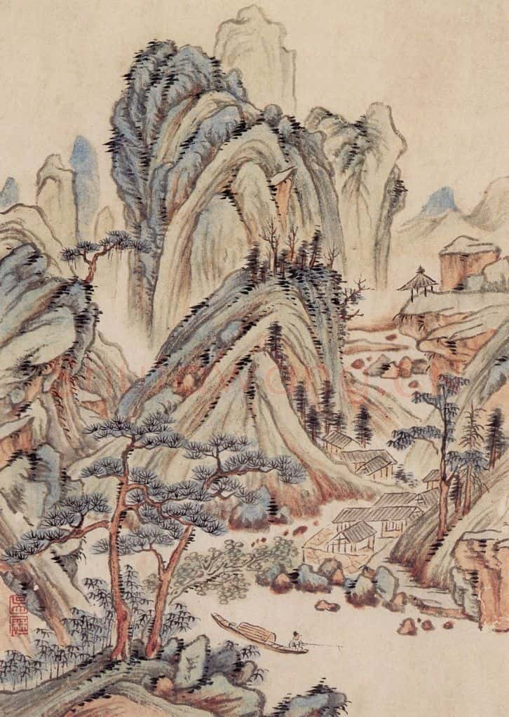 清 吴历 仿古山水册 书画作品