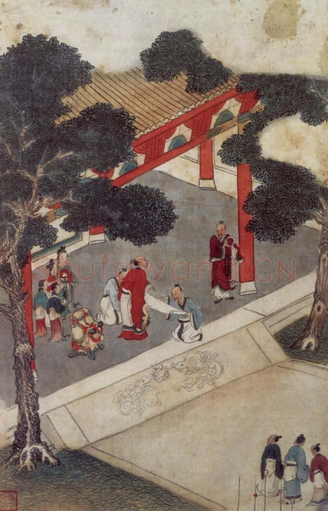 清 吴历 人物故事图册 书画作品