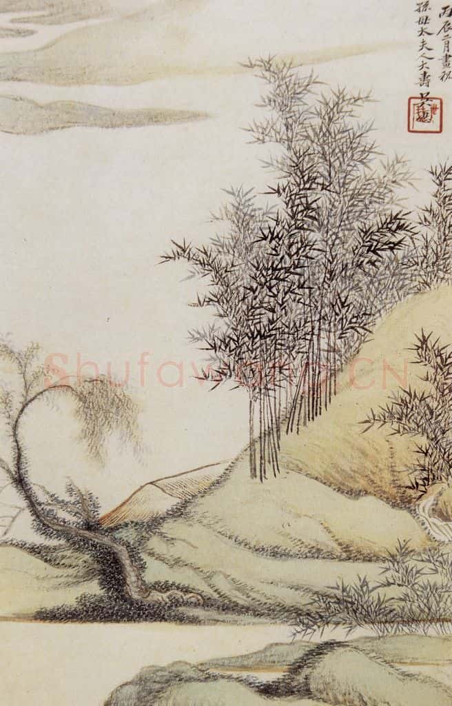 清 吴历 山水图页 书画作品