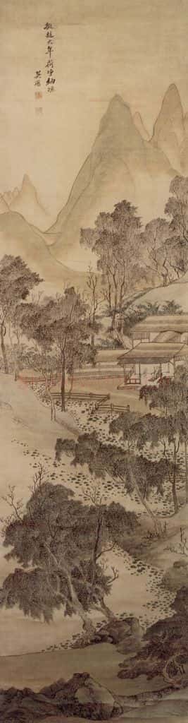 清 吴历 仿古山水四屏 书画作品