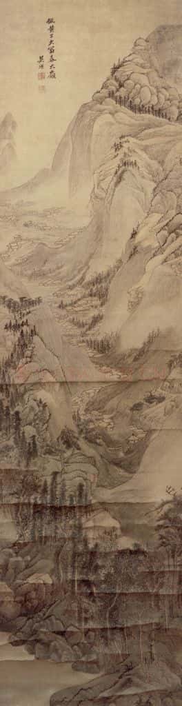 清 吴历 仿古山水四屏 书画作品