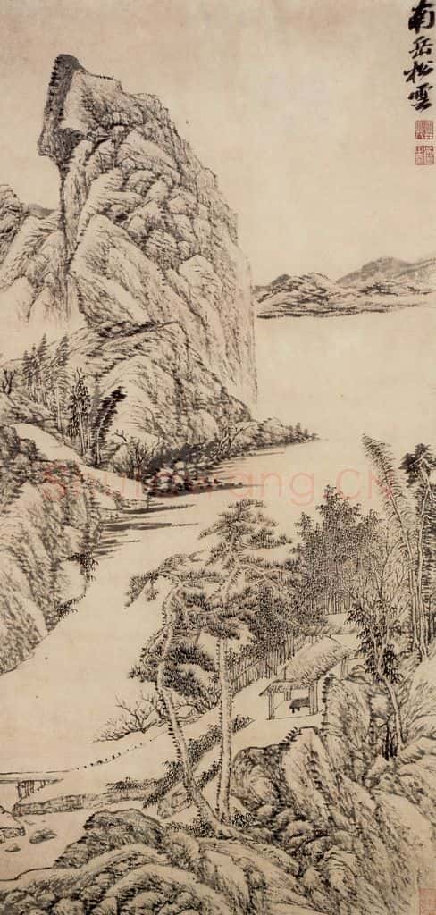 清 吴历 南岳松云图轴 书画作品