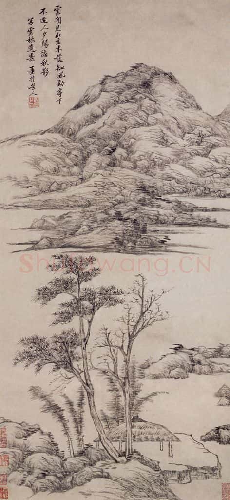 清 吴历 云林遗意图轴 书画作品