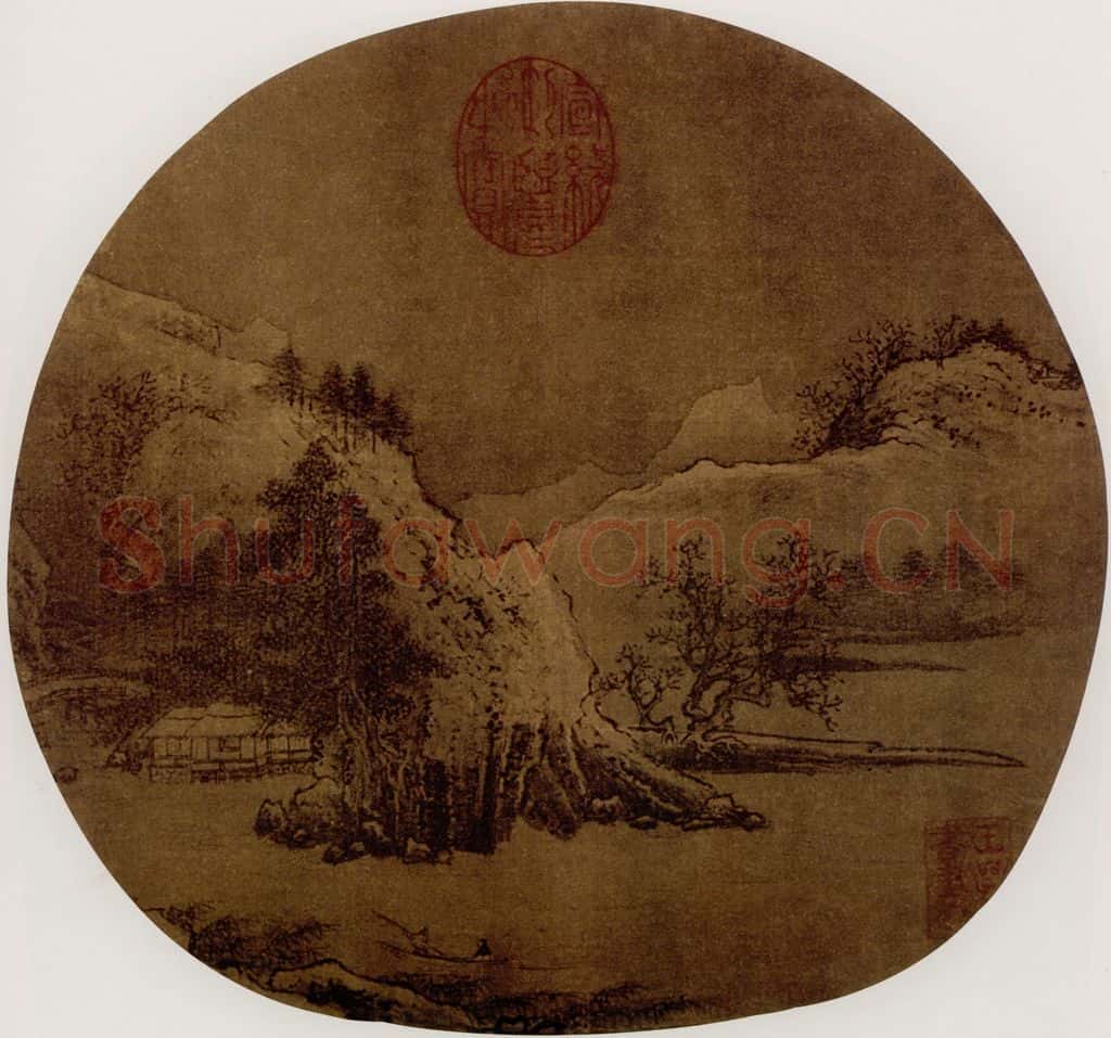 宋 伕名 雪溪乘兴图 书画作品