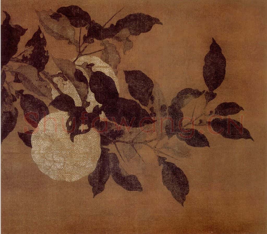宋 伕名 香实垂金图 书画作品