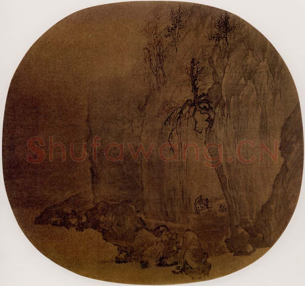 宋 伕名 山谷闲话图 书画作品