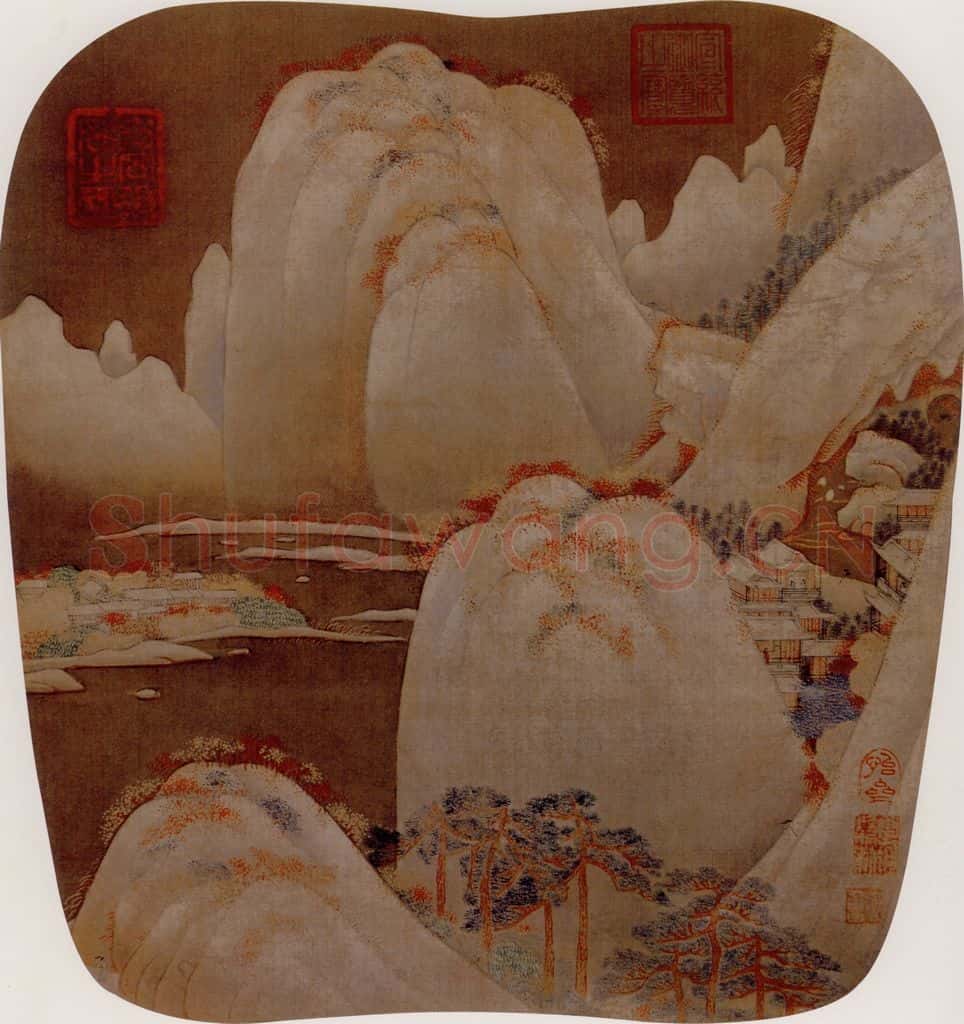 宋 伕名 雪霁图 书画作品