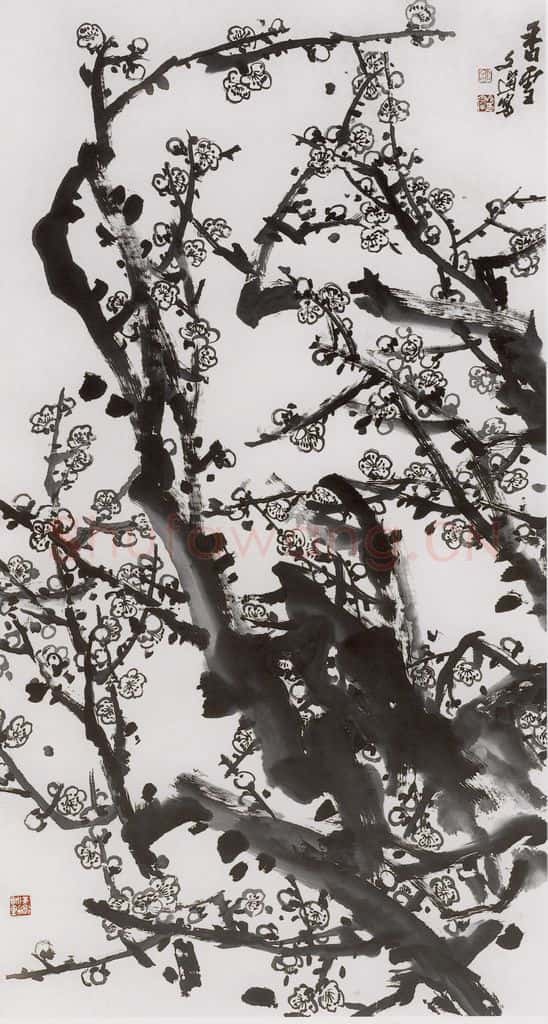 1998年 汤文选《香雪》书画作品