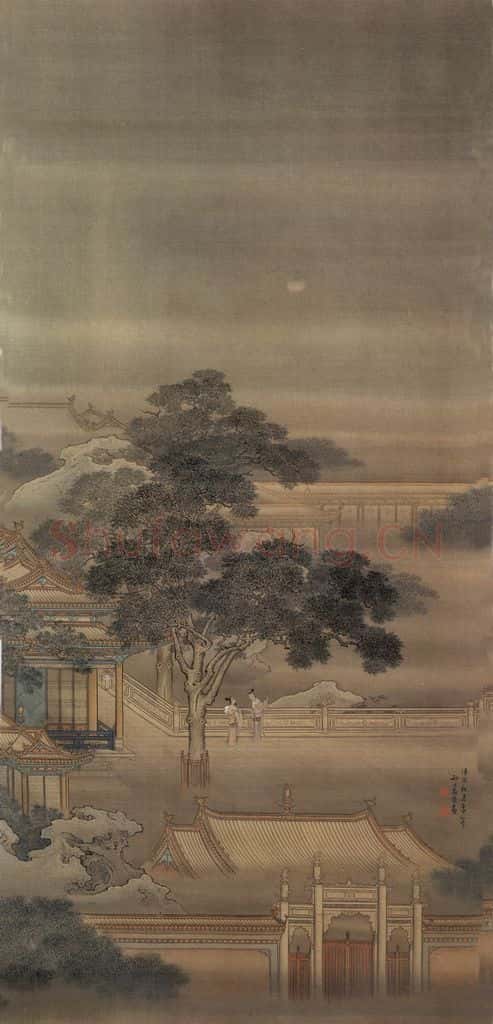 清 袁耀 汉宫秋月 书画作品
