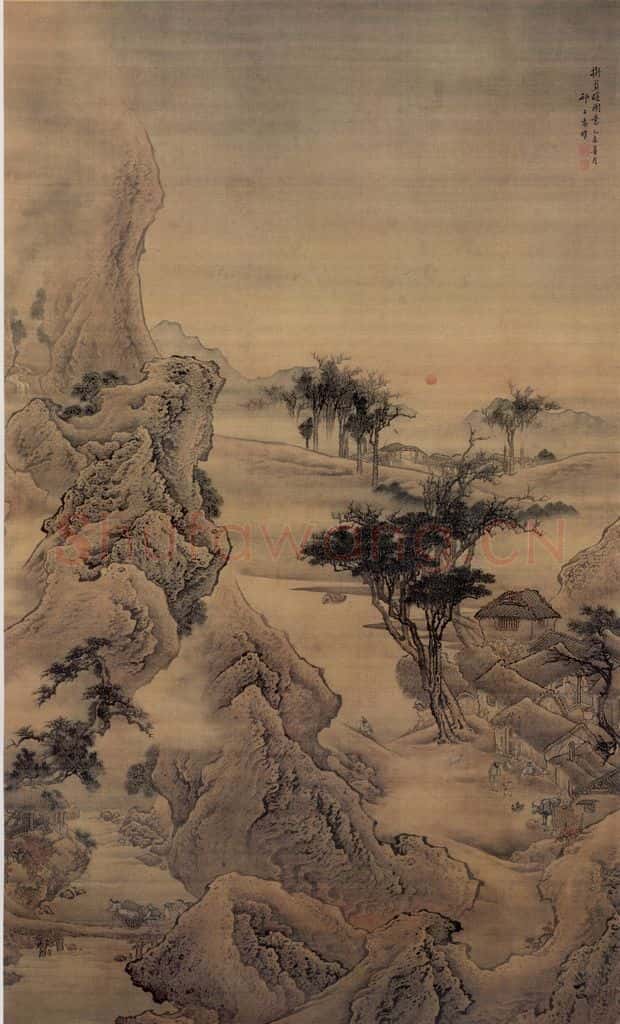 清 袁耀 拟页暄图意 书画作品