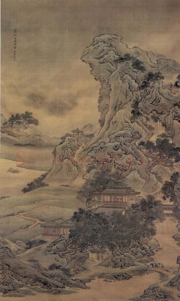 清 袁耀 山雨欲来 书画作品