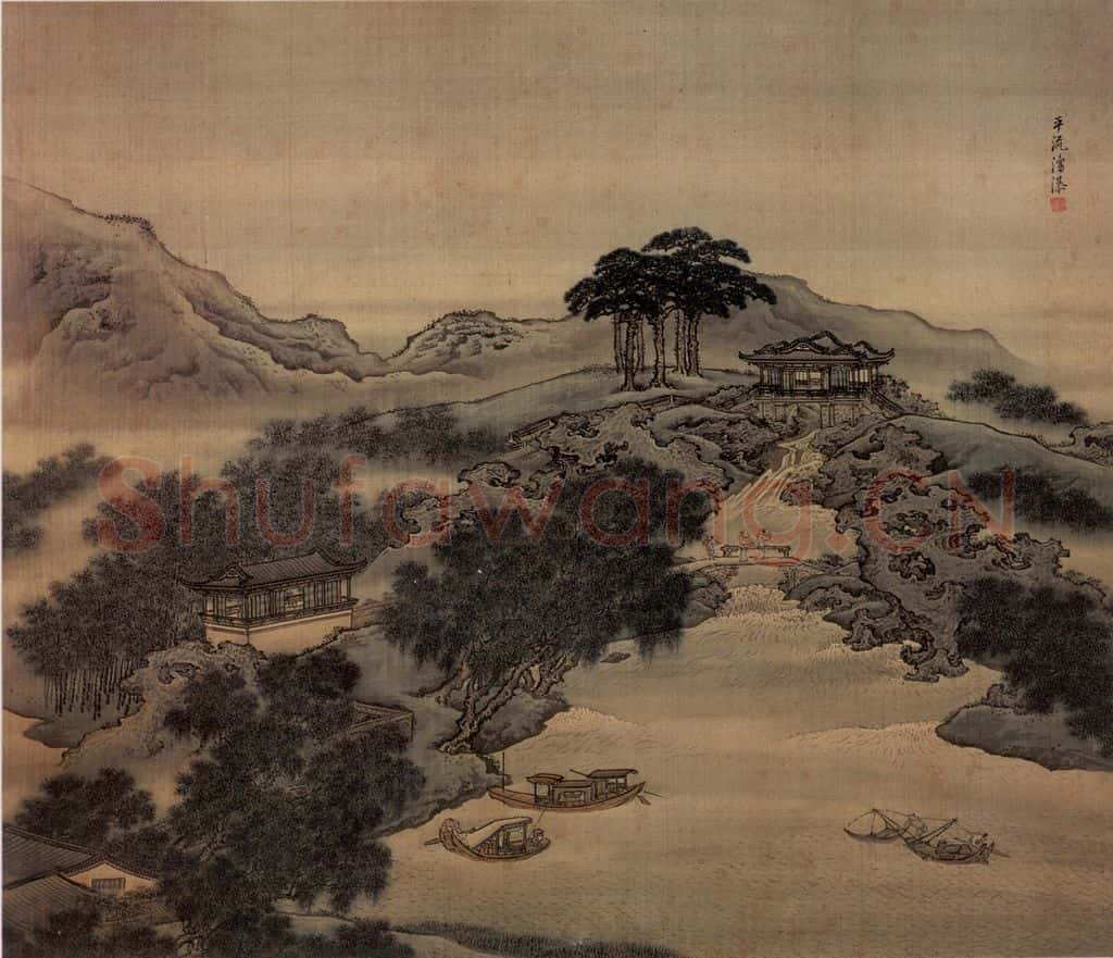 清 袁耀 扬州四景 书画作品