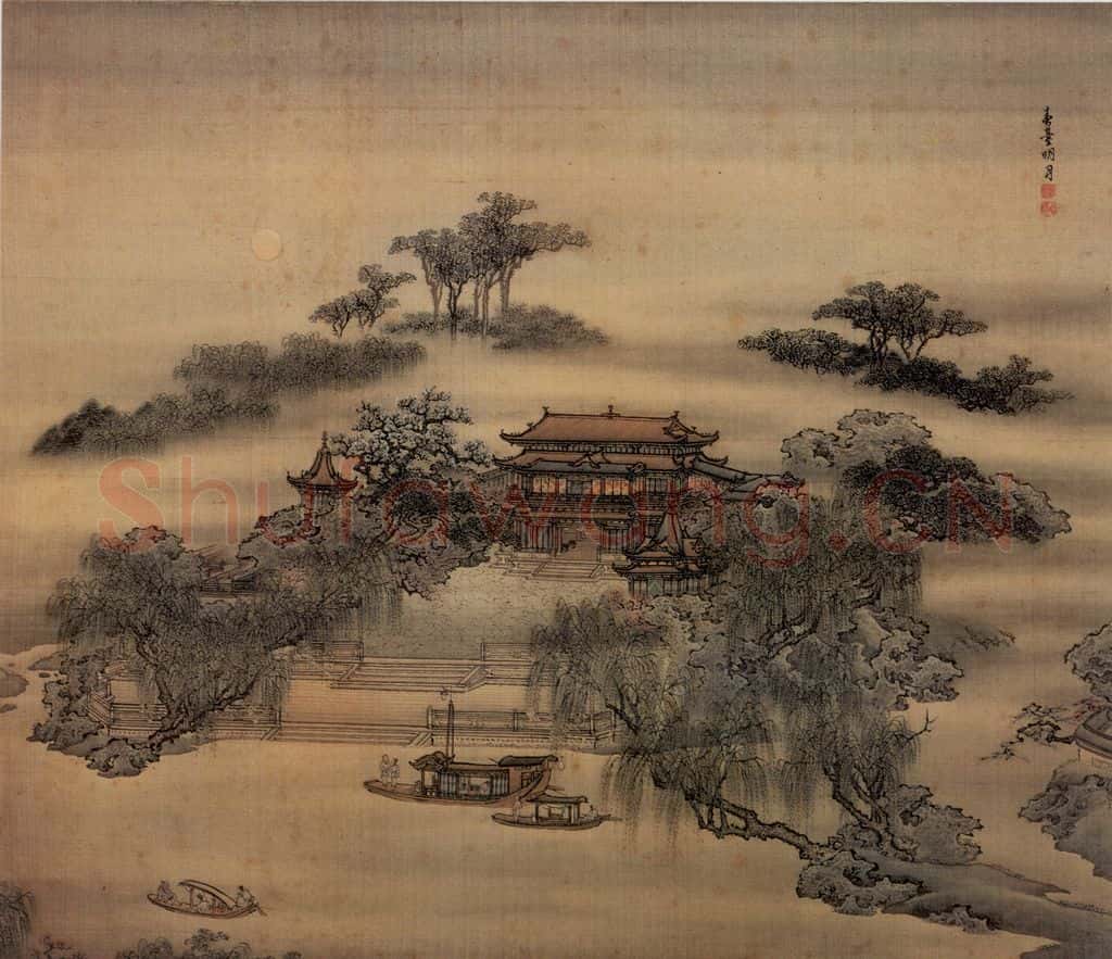 清 袁耀 扬州四景 书画作品