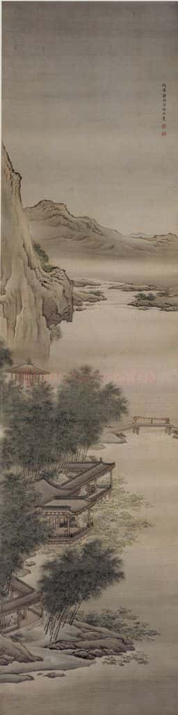 清 袁耀 山水人物条屏 书画作品