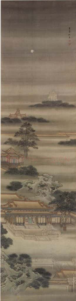 清 袁耀 山水人物条屏 书画作品