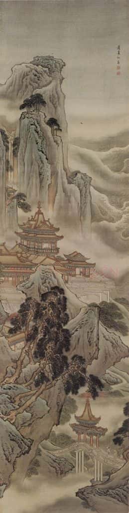 清 袁耀 山水人物条屏 书画作品