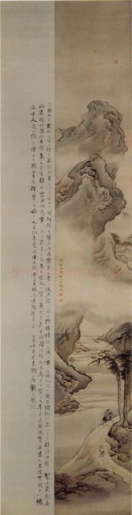 清 袁耀 山水人物条屏 书画作品