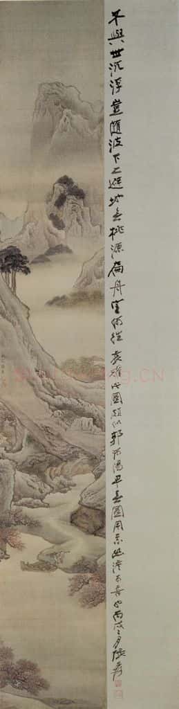 清 袁耀 山水人物条屏 书画作品