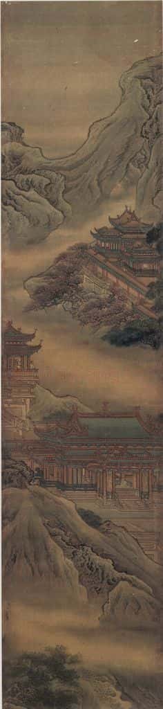 清 袁耀 蓬莱仙境图 书画作品